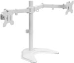 VIVO STAND-V002F Dual LED LCD Monitor Free-Standing Desk Stand for 2 Screens up to 27 Inch Heavy-Duty Fully Adjustable Arms with Max VESA 100x100mm - Image 6