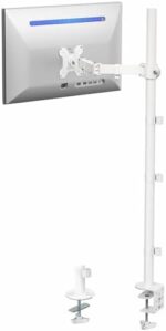 VIVO Single 13 to 38 inch Ultrawide Monitor Arm Desk Mount, Regular Screens up to 32 inches, 22 lbs capacity, Fully Adjustable Stand with C-Clamp and Grommet Base, Black, STAND-V001 - Image 6
