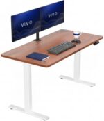 VIVO Black 60 x 24 in Standing Desk, DESK-KIT-1B6B | Electric, Holds 220 lbs, Sit Stand, Height Adjustable, Solid One-Piece Table Top, Memory Presets, 1B Series, Black Frame - Image 8