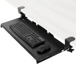 VIVO Large Keyboard Tray Under Desk Pull Out with Extra Sturdy C Clamp Mount System, 27 (33 Including Clamps) x 11 Inch Slide-Out Platform Computer Drawer for Typing, Black, MOUNT-KB05E | Keyboard Tray for Typing, Slide Out Platform, Extra Sturdy C-Clamp Mount System, Computer Drawer, Black Frame - Image 8