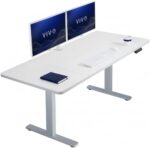 VIVO Black 60 x 24 in Standing Desk, DESK-KIT-1B6B | Electric, Holds 220 lbs, Sit Stand, Height Adjustable, Solid One-Piece Table Top, Memory Presets, 1B Series, Black Frame - Image 14