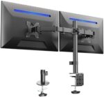 VIVO Dual Monitor Desk Mount, Holds 2 Computer Screens up to 30 inches and 22lbs Each, Heavy Duty Fully Adjustable Steel Stand with C-Clamp and Grommet, Black, STAND-V002 | Black, Articulating, Adjustable Monitor Arm, Grommet or C-Clamp Mounting, Computer Stand for 2 Monitors, Holds 22 lbs Each - Image 10