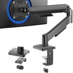 VIVO Dual Monitor Stand, Fully Adjustable Arms for 17 to 32 inch Screens, Mechanical Articulating Desk Mount, Gaming and Office Setups, VESA 75x75, 100x100, Max 19.8 lbs, Classic, Black, STAND-V002O - Image 4