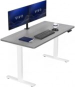 VIVO Black 60 x 24 in Standing Desk, DESK-KIT-1B6B | Electric, Holds 220 lbs, Sit Stand, Height Adjustable, Solid One-Piece Table Top, Memory Presets, 1B Series, Black Frame - Image 10