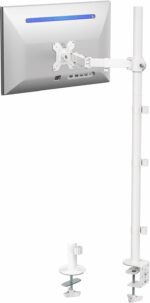 VIVO Single 13 to 38 inch Ultrawide Monitor Arm Desk Mount, Regular Screens up to 32 inches, 22 lbs capacity, Fully Adjustable Stand with C-Clamp and Grommet Base, Black, STAND-V001 - Image 5