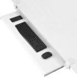 VIVO Large Keyboard Tray Under Desk Pull Out with Extra Sturdy C Clamp Mount System, 27 (33 Including Clamps) x 11 Inch Slide-Out Platform Computer Drawer for Typing, Black, MOUNT-KB05E | Keyboard Tray for Typing, Slide Out Platform, Extra Sturdy C-Clamp Mount System, Computer Drawer, Black Frame - Image 3