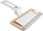VIVO Adjustable Computer Keyboard & Mouse Platform Tray Ergonomic Under Table Desk Mount Drawer Underdesk Shelf (MOUNT-KB03B) | Adjustable Computer Keyboard and Mouse Platform, Ergonomic Under Table Desk Mount Drawer, Full Swivel
