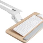 VIVO Adjustable Computer Keyboard & Mouse Platform Tray Ergonomic Under Table Desk Mount Drawer Underdesk Shelf (MOUNT-KB03B) | Adjustable Computer Keyboard and Mouse Platform, Ergonomic Under Table Desk Mount Drawer, Full Swivel