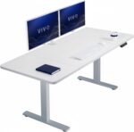 VIVO Black 60 x 24 in Standing Desk, DESK-KIT-1B6B | Electric, Holds 220 lbs, Sit Stand, Height Adjustable, Solid One-Piece Table Top, Memory Presets, 1B Series, Black Frame - Image 13