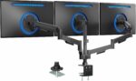 VIVO Dual Monitor Stand, Fully Adjustable Arms for 17 to 32 inch Screens, Mechanical Articulating Desk Mount, Gaming and Office Setups, VESA 75x75, 100x100, Max 19.8 lbs, Classic, Black, STAND-V002O