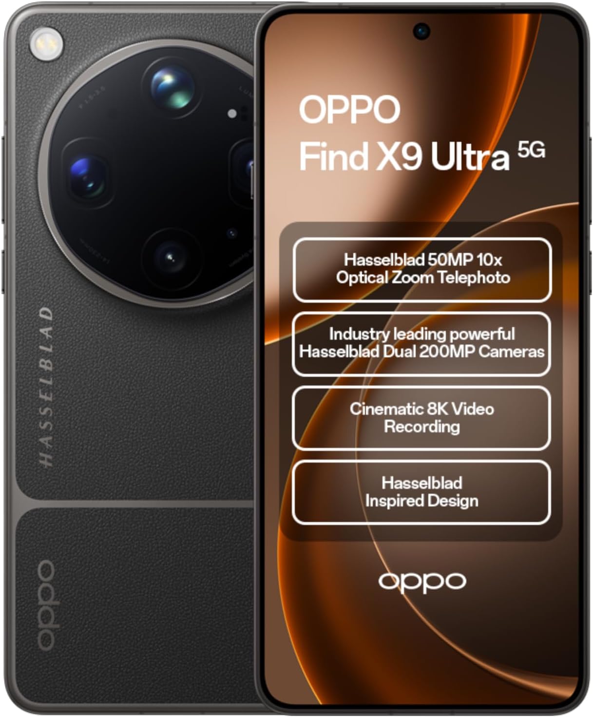 712VKJk4dsL._AC_SL1500_.jpg OPPO Find X9 Ultra Dual-SIM 512GB ROM + 12GB RAM (GSM Only | No CDMA) Factory Unlocked 5G Smartphone (Tundra Umber) - International Version - Image 1