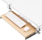 VIVO Large Keyboard Tray Under Desk Pull Out with Extra Sturdy C Clamp Mount System, 27 (33 Including Clamps) x 11 Inch Slide-Out Platform Computer Drawer for Typing, Black, MOUNT-KB05E | Keyboard Tray for Typing, Slide Out Platform, Extra Sturdy C-Clamp Mount System, Computer Drawer, Black Frame - Image 9