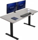 VIVO Black 60 x 24 in Standing Desk, DESK-KIT-1B6B | Electric, Holds 220 lbs, Sit Stand, Height Adjustable, Solid One-Piece Table Top, Memory Presets, 1B Series, Black Frame - Image 11