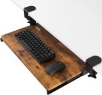VIVO Large Keyboard Tray Under Desk Pull Out with Extra Sturdy C Clamp Mount System, 27 (33 Including Clamps) x 11 Inch Slide-Out Platform Computer Drawer for Typing, Black, MOUNT-KB05E | Keyboard Tray for Typing, Slide Out Platform, Extra Sturdy C-Clamp Mount System, Computer Drawer, Black Frame - Image 15