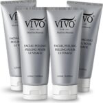 Vivo Per Lei Facial Peeling Gel - Exfoliates Dead Skin - Gentle - 4.05 Oz | Exfoliating Gel for Rough, Dry, Sensitive or Mature Skin - Face Peel with Dead Sea Minerals - Non Abrasive