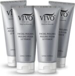 Vivo Per Lei Facial Peeling Gel - Exfoliates Dead Skin - Gentle - 4.05 Oz | Exfoliating Gel for Rough, Dry, Sensitive or Mature Skin - Face Peel with Dead Sea Minerals - Non Abrasive